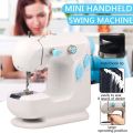 306 Portable Dual Speed Mini Sewing Machine Double Thread & Speed with Cutter & Light Auto-rewind Foot Pedal. 