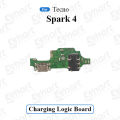Charging Logic Board For Tecno Spark 4 Charging Port USB Plug PCB Dock Connector Spare parts.