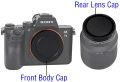 E-Mount Body Cap and Rear Lens Cap Cover Kit for Sony. 