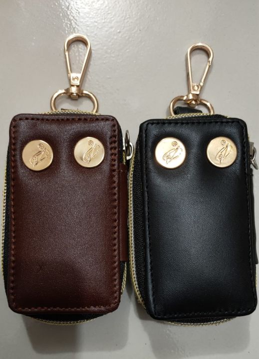 Mini%20Leather%20Key%20Ring%20Holder%20Black/%20Chocolate%20-%20Image%204