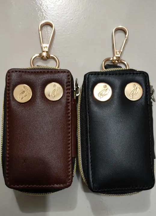 Mini%20Leather%20Key%20Ring%20Holder%20Black/%20Chocolate%20-%20Image%204