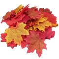 Artificial Maple Leaf Autumn Leaves Crafts Wedding Party Home Decoration 100/200Pcs. 
