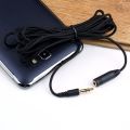 HA 3m 10ft 3.5mm Unisex For Headphone Stereo Audio Extension Cable For Phone MP3-black.