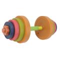 Kids Dumbbell Toy, Fitness Equipment Weight Lifting Plastic Dumbbell Toy for House.