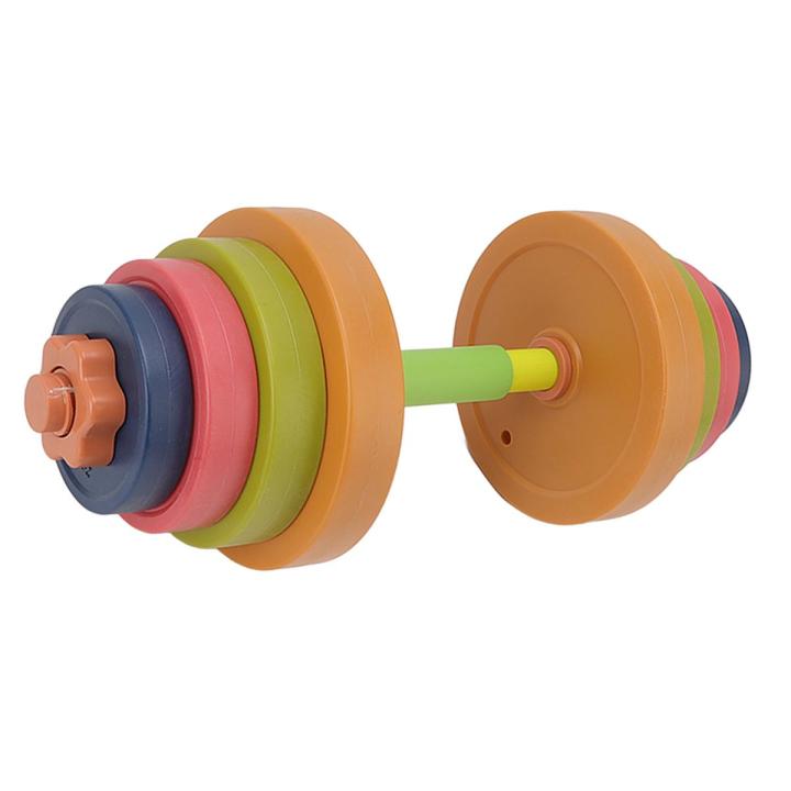 Kids Dumbbell Toy, Fitness Equipment Weight Lifting Plastic Dumbbell Toy for House