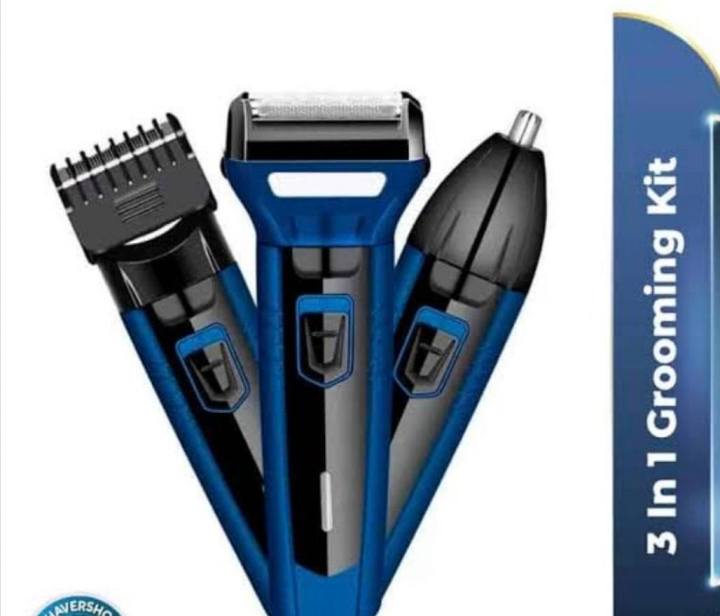 Kemei KM-6330 3 in 1 Professional Hair Trimmer Super Grooming Kit Shaver Clipper Nose Trimmer