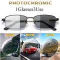 （New）Progreive Multifocal Reading Glae Men Women Photochromic Prebyopia Eyewear Ultralight Metal Frame Anti Blue Light Gafa. 