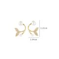 Fish Tail Cut Earrings For Women Girls Ladies Fashion Ear Ring Jewelry - Kaner Dul.