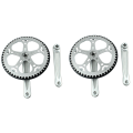 2X Folding Bike Crankset 52T Square Hole 170mm CNC Crankset Bicycle Crank Set Sprocket. 