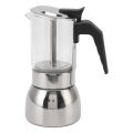 Glass Moka Pot, Delicious Moka Pot Coffee Maker Heat Resistant for Home. 