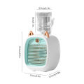 Electric Fan Desk Misting 1200mAh 3 Gear Mini Air Conditioner Water Cooling Fan USB Type-C Charging Spray Humidifier Fan Home.