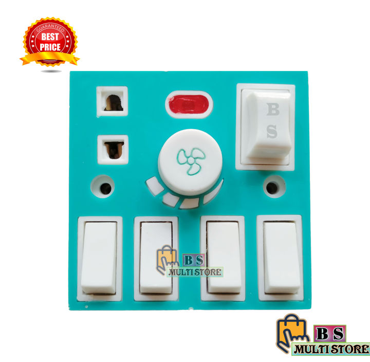 5%20In%201%20AC%20250V%206A%20Combine%204%20Pcs%20Gang%20Switch%20Fan%20Dimmer%20Regulator%202%20Pin%20Socket%20LED%20Indicator%20and%20Fuse%20Multicolor%20Combine%20Wall%20Gang%20All%20In%20One%20-%20Image%204