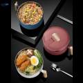 Stainless Steel Ramen Bowl Speedy Ramen Cooker, Soup Bowl Noodles Bowl for Hiking Travel Picnic Home Instant Cooking. 