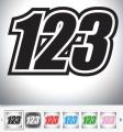 Custom Race Numbers Vinyl Stickers Dirt Bike Motocross Trials Decals Dark Grey. 