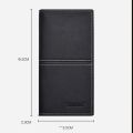 Men Long Thin Slim Wallet Vintage Pu Leather Male Credit Card Holder Brown Money Purses Solid Simplicity Business Wallet For Man. 