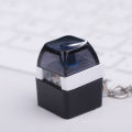 Mechanical Switch Keychain With LED Light Keyboard Key Chain Fidget Toy Keycap Stress Relief Novelty Toys Fidget Button Keyring Huiye. 