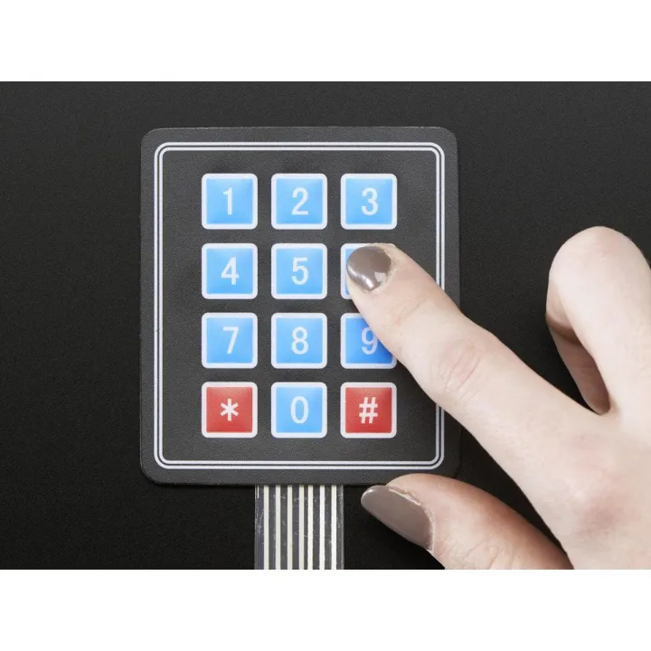 4x3 Keypad Keyboards 3x4 Membrane Switches Matrix Keypad 12 Key Thin & Flexible With Cable Connector & Adhesive Back For Arduino