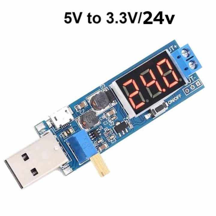 DC-DC 5V to 1.2 -24V LED Digital Power Supply Module USB Step Up/Down Board Converter Micro USB Input
