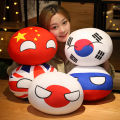 10-40cm Kawaii Countryball Plush Toy Stuffed Polandball UN USA USSR FRANCE RUSSIA UK JAPAN EU CANANDA ITA RU Sofa Pillow Pendant.