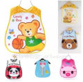 Cartoon Faced Plastic Waterproof Bibs for Kids. 