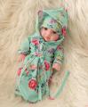 Yfashion 10 Inch ulation Doll Durable Vinyl Reborn Doll Baby oy Height:Closed-eye irl. 
