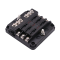 ARELENE 3X 6-Way Waterproof Fuse Block,with LED Indicator 12 Circuits with Negative Marine Fuse Box for Dc 12/24V.
