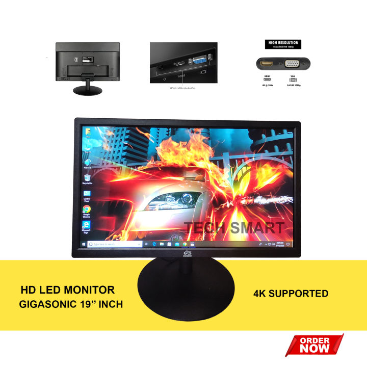 Esonic 19 Inch LED Monitor With HDMI Port. 19ELMW Stylish Monitor For Desktop Computer