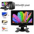 Portable Mini 7 Inch HDMI VGA Display LCD Screen Car Rearview TV/DVD Display Monitor.