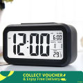 Upgraded Digital Alarm Clock LED Digital Desk Clock Table Electronic Clock Sound Control Backlight Alarm Clocks Bedroom Bedside Kid Home Decor Despertador 4.3" LED Display with Temperature Larger Lound Light Control Portable Snooze Calendar Brightness wit.
