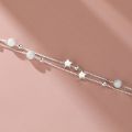 925 sterling silver Beautiful stars Bracelets for women korean fashion designer party Wedding Jewelry Holiday gifts. 
