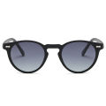 Fashion ODM OEM Round Polarized Sunglasses Retro PC Transparent Sun Glasses Men Women Eyewear UV400. 