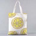 Korean Fashion Design Canvas Tote Bag for Women Cartoon Fruits Series Big Handbag Shopper Men Foldable Side Bags 2023 New in.