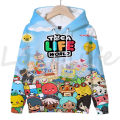 Kids Cartoon Clothes Toca Life World Hoodies Casual Pullover Children Coat Boys Outerwear Autumn Toca Boca Sweatshirt for Girls.
