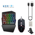 K99 mobile game built-in throne chip Bluetooth direct connection left-handed one-handed game small 35key keyboard and mouse set.