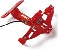 CNC Frame Motorcycle License Number Plate Holder Bracket With Led Adjustable Multicolor. 