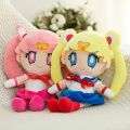 PP cotton Stuffed Doll Anime Sailor Moon Plush Toys Anime Goddess Girl Warrior Tsukino Usagi cartoon Doll for christmas gift. 