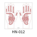 Brown Henna Tattoo Sticker Skin-safe Long-lasting Tattoo Hand Tattoo Stickers Non-permanent Waterproof Temporary Tattoo for.