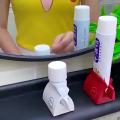 Multifunctional Toothpaste Tube Press Squeezer - Convenient Plastic Dispenser and Holder for Toothpaste in Your Bathroom.