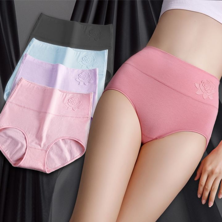 Women%20Underwear%20High%20Waist%20Cotton%20Panties%20Full%20Coverage%20Ladies%20Briefs-%201Pcs%20-%20Panty%20-%20Panty%20-%20Image%203