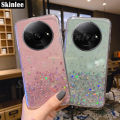 Phone case For Redmi A3 Back cover Full Stars Moon Glitter Bling Sequins Starry Sky Transparent Soft Cover For Mi Xiaomi Redmi A3 Cover cases. 