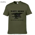 New Navy Seals The Only Easy Day Was Yesterday T-shirt Men 100% Cotton Short Sleeves Novelty Tees Tops. 