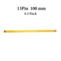 cltgxdd Gold plated FPC Connector cable Line 13 21 23 25 27 31 33 39 45 51 Pin FFC FPC Flexible Flat Ribbon Cable Pitch 0.3 mm. 