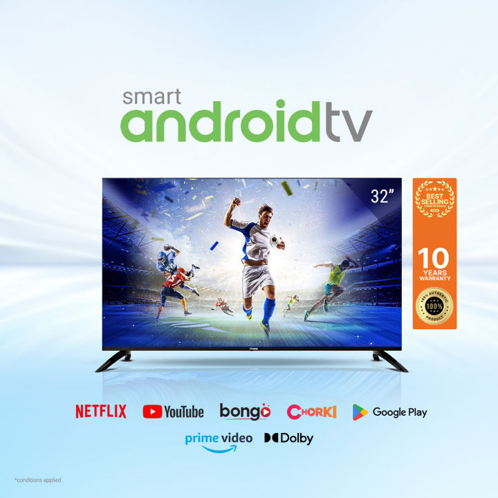 MME 32 Inch Frameless Smart Android TV Latest Android Installed