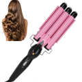 3 Barrel Curling Iron Wand Adjustable Hair Curler Waver Crimper Styling Tool 110V~240V. 