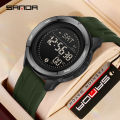 Sanda Multi functional Mileage Calorie Outdoor Sports Simple Waterproof LED Men's Watch SD2197-6. 