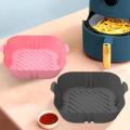 Non Stick Square Liner Oven Grill Pan Baking Tray Baking Tools Air Fryer Tray Silicone Tray Reusable Tray.