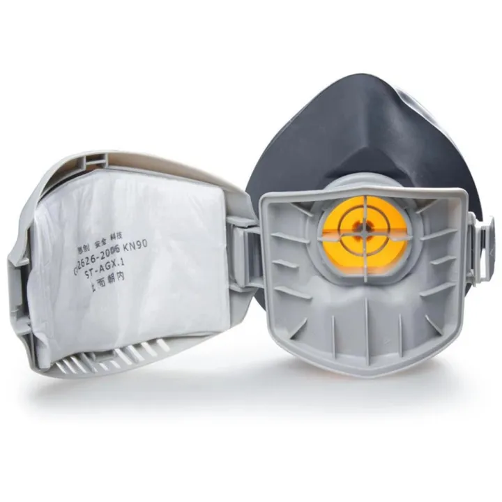 Dust%20Mask%20+20pcs%20Filter%20Cotton%20Respirator%20Half%20Face%20Dust-proof%20Mask%20Anti%20Industrial%20Construction%20Dust%20Haze%20Fog%20Safety%20Gas%20mask%20-%20Image%202