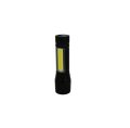 USB Rechargeable LED Mini Flashlight - Torchlight + COB LED Torchlight Micro USB Charging System Handheld Focus Portable Tactical Flashlight Torch of Zoomable. With New Stylish Fashionable Storage Box. - torch light. 