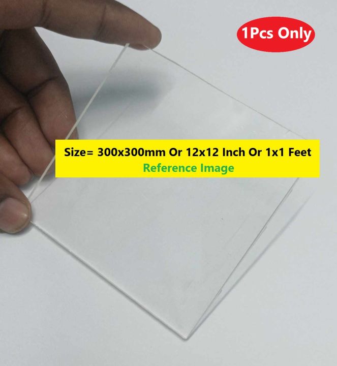 TRANSPARENT 2mm Acrylic Sheet 2mm Clear Plastic Sheet 2mm Thick Acrylic Sheets Cutting Size 300x300mm Or 12×12 Inch Or 1×1 Feet 12 Inch Acrylic Sheet Clear Perspex Acrylic Sheet 2mm Clear Acrylic Plexiglass