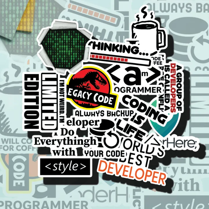 programming%20Stickers%20For%20Laptop%20Mobile%20Sticker%20Pack%20-%20Image%202
